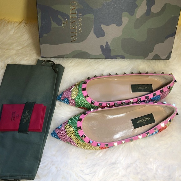 【sold】New authentic Valentino stud flats - Picture 8 of 8